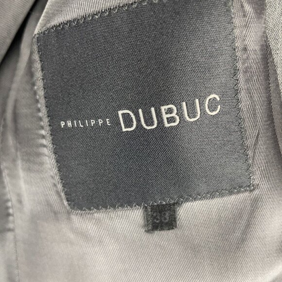 PHILIPPE DUBUC Wool Single Breasted Light Red & Gray Stripes Gray Blazer Size 38 - Picture 5 of 7